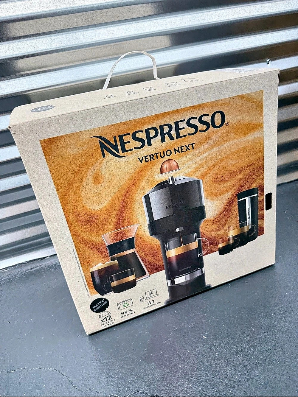 Nespresso Vertuo Next Coffee Machine Black & Silver